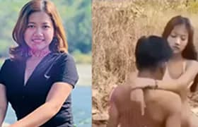 စော်အချောလေးကို တောထဲမှာဖက်ပြီးလိုးပလိုက်တာ